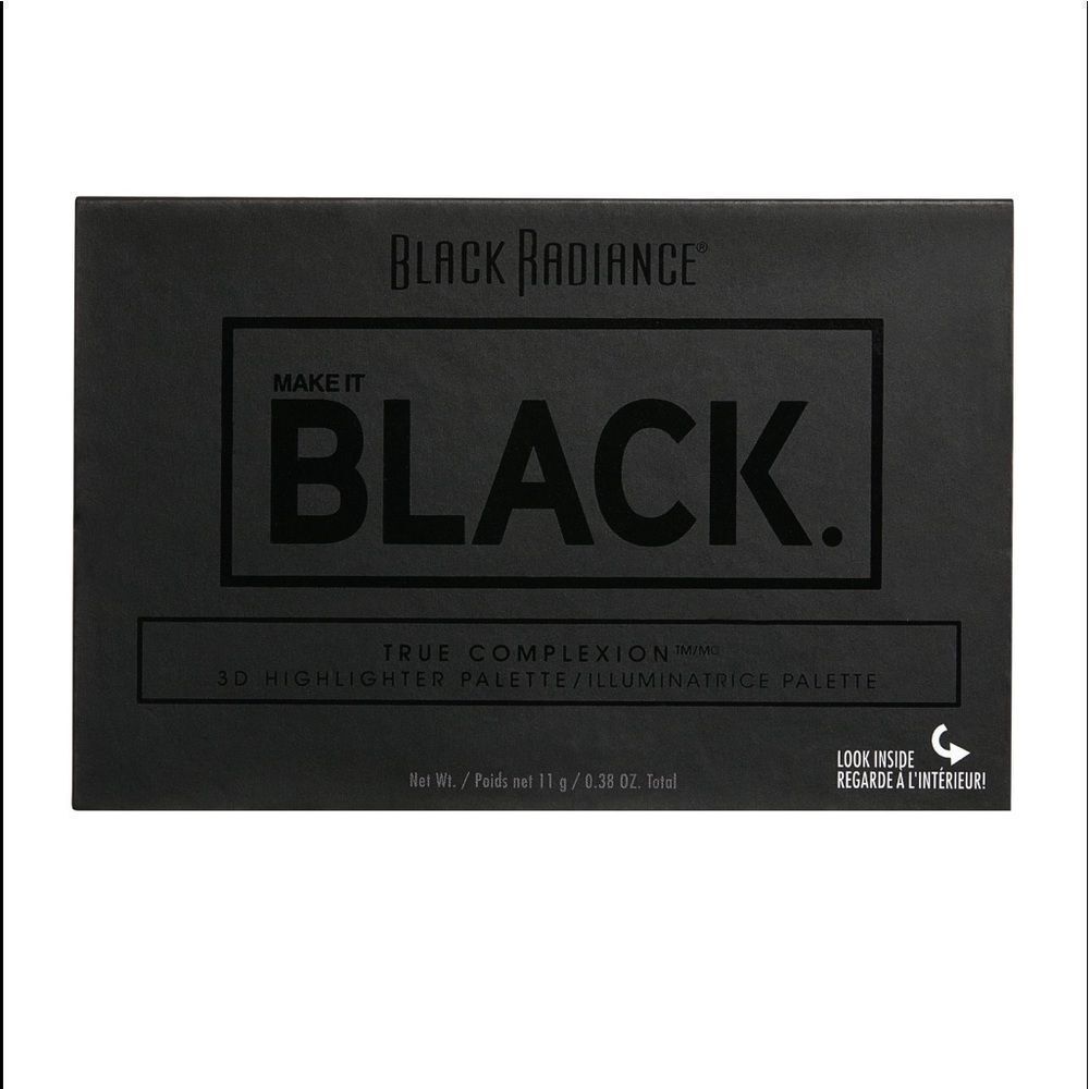 🦋$2 ~ Black Radiance 3D Highlighting Palette Make it Black Limited Edition - Picture 4 of 11